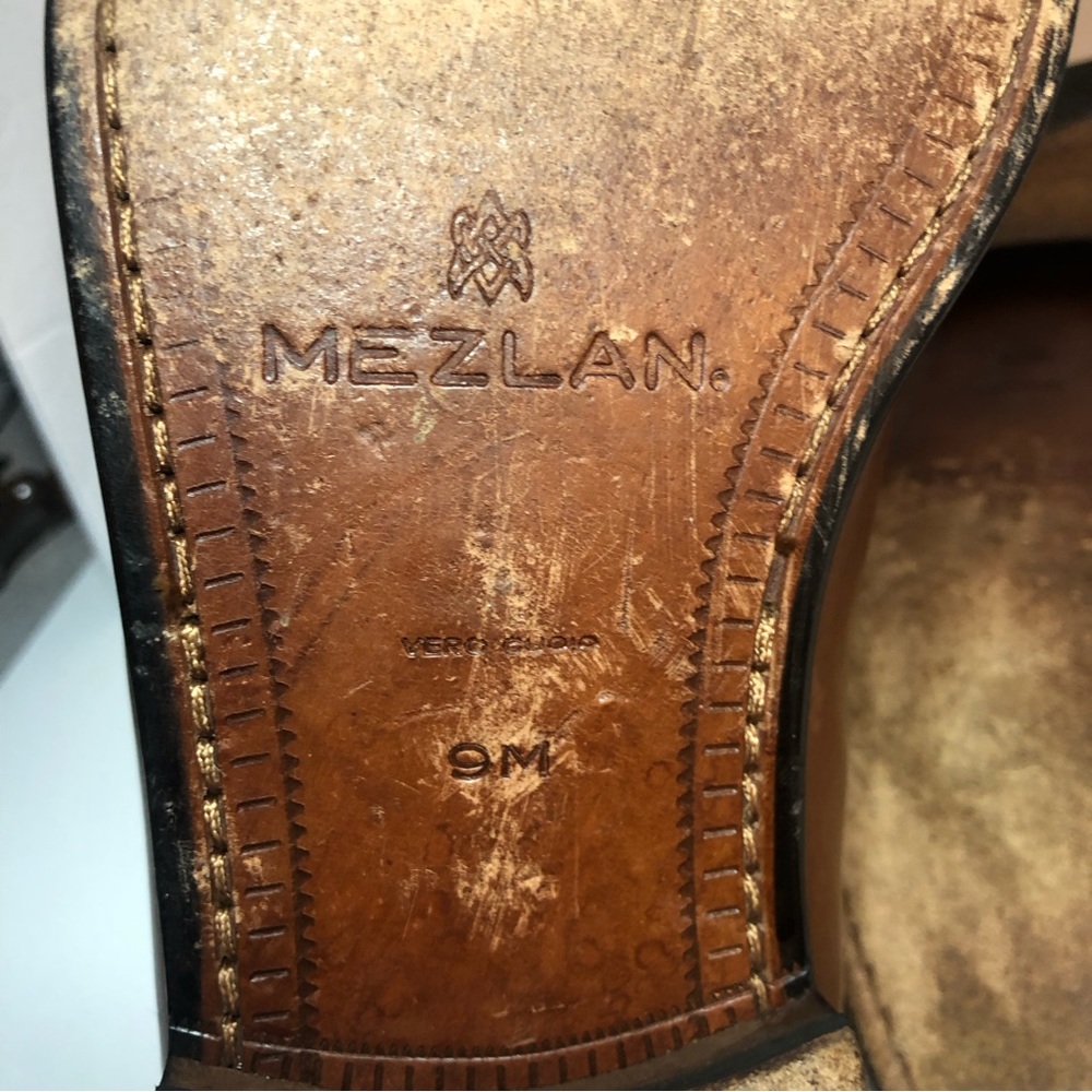 Mezlan Cuoio Leather Brown Loafers Men’s Size 9 M. - Picture 7 of 10